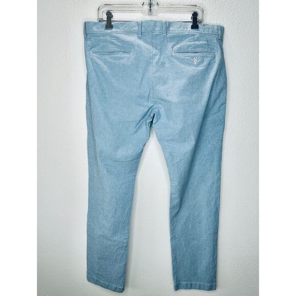 J. Crew Light Blue Chambray 484 Slim Stretch Trouser Pant 36 / 32 - Picture 6 of 15